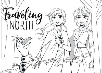 Schetsboek Frozen A4 met stencils en stickers