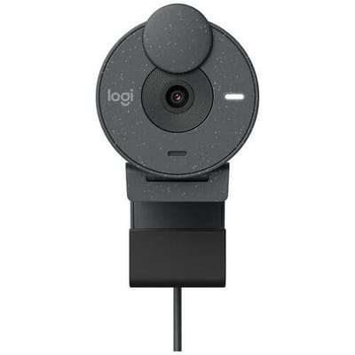 Logitech BRIO 305 graphit Full HD-webcam 1920 x 1080 Pixel Geïntegreerd afdekpaneel, Microfoon