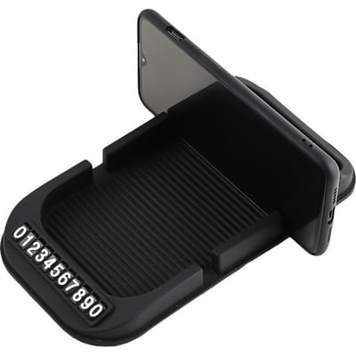 Support de téléphone portable pour voiture créatif multifonctionnel support de tableau de bord de voiture support de navigation coussinet antidérapant type universel noir