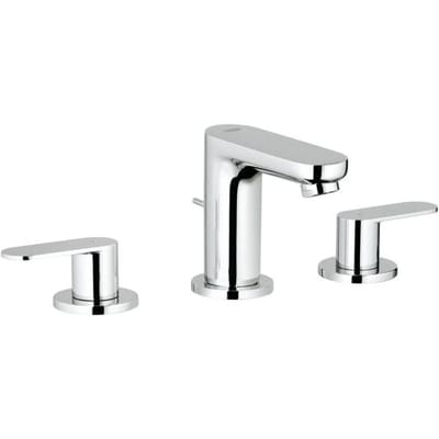 GROHE Eurosmart Cosmopolitan Driegats Wastafelkraan - Lage uitloop - Met trekwaste - Chroom