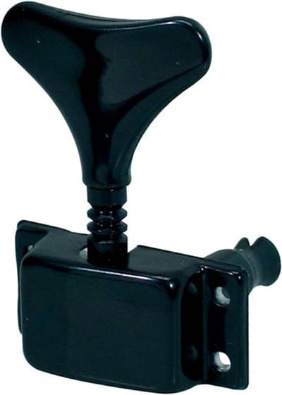 Boston 86-BL machine heads for bass guitar, 4x left, black