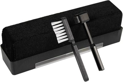 SnelShoppen - Vinyl Plate Cleaning Set - 3-in-1 Vinyl Record Cleaner met Velvet Borstel, Stylus Borstel en Schoonmaakdoek - Geschikt voor LP's, CD's,