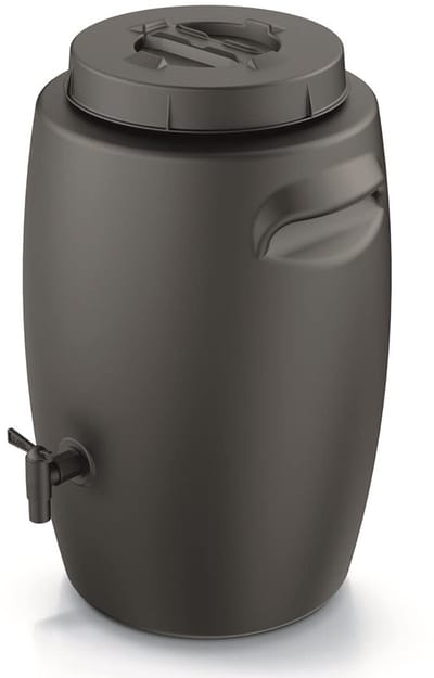 Unyqoos® Zwarte Compostemmer van 55 Liter voor Natuurlijke Mestproductie en Afvalbeheer
