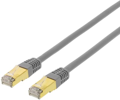 Deltaco STP-711 netwerkkabel 1,5 m Cat7 S/FTP (S-STP) Grijs