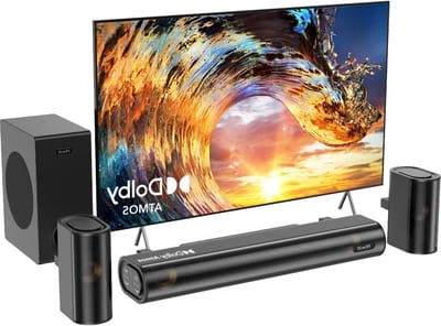 Soundbar met subwoofer - Home audio systeem - Film en muziek - Dolby Atmos geluid - 300 W - Zwart