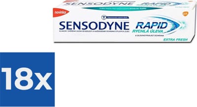 Sensodyne Tandpasta - Rapid Relief Extra Fresh - 75ml - Voordeelverpakking 18 stuks
