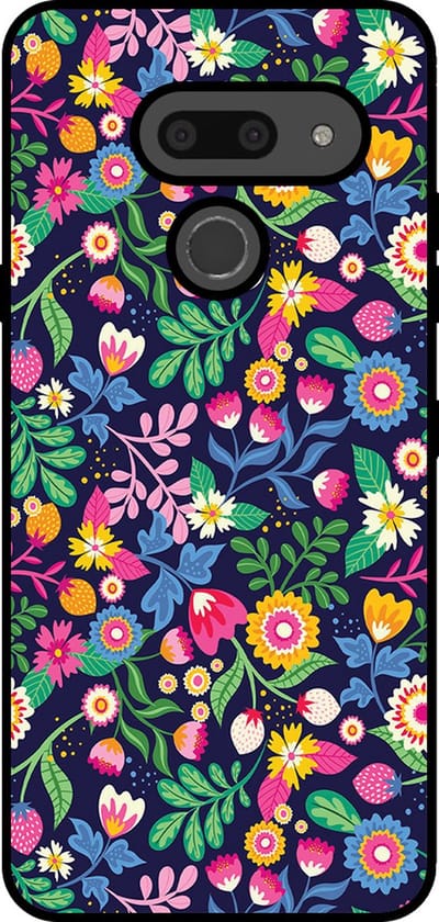 Smartphonica Telefoonhoesje Geschikt voor LG G8 ThinQ met bloemen opdruk - TPU backcover case flower design geschikt voor LG G8 ThinQ