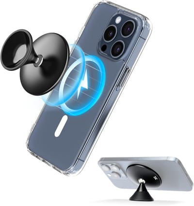 Magnetische telefoonhouder met zuignap, geschikt voor iPhone 16 15 14 13 12 Pro Max Plus en andere smartphones, voor gladde oppervlakken en stevige bevestiging