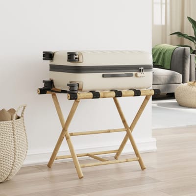 vidaXL - Bagagerek - inklapbaar - 62x42x50,5 - cm - bamboe
