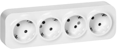 Orno - Schuko Wandcontactdoos - 2P+Z - Natynk - Wit