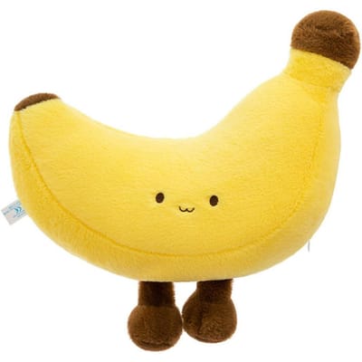 Pluche Banaan Pluche Speelgoed Lange Benen Gele Vrucht Banaan Pluche Kussen Schattig Ontwerp Simulatie Schattige Banaan Poppen Bank Kussen 48cm geel