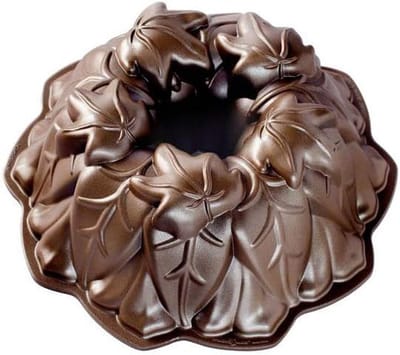 Herfstbladeren Bakvorm - Aluminium, 26.7 x 26.7 x 9.5 cm