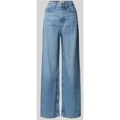 Wide leg jeans van een mix van lyocell en katoen, model 'TOLVA'