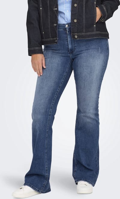 ONLY Carmakoma Flared fit jeans CARWILLY Mid waist Flared fit Jeans