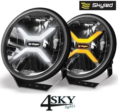 Verstraler - Skyled - Crux 9X - 8.7 - 22cm - Smoke - Positielicht Wit/Amber - Driving