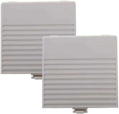 NTH products - Vervangende batterij voor Game Boy - 2 stuks - Duurzaam kunststof - Grijs - Geschikt voor Nintendo Classic Game Boy - Batterijdeksels