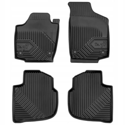 Frogum No.77 Automatenset - Geschikt voor SEAT Toledo IV (2012-2018) - 4-delig - Perfecte Pasvorm - TPE Rubber - Hoge Rand 4cm - Geurloos - Zwart
