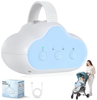 Oplaadbare Wiegstoel voor Baby's - Slaapondersteuning met Timer en Aanpasbare Snelheid
