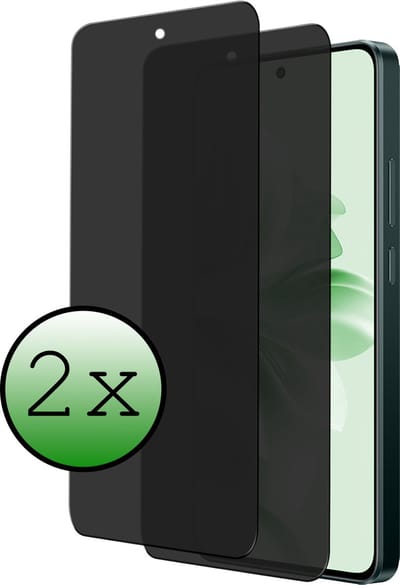 Screenprotector - 2 Stuks Geschikt voor OPPO Reno 11F - Privacy Filter - Beschermglas - Gehard Glas - Tempered Glass - Screen Protector