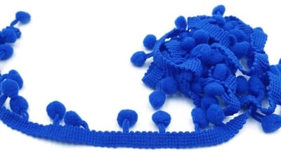Allecto - Pom Pom Rand - Creatieve Projecten - Decoratieve Nylon Band - 20 Yards - Handgemaakt - Perfect voor Knutselen - Versterking van Creativ