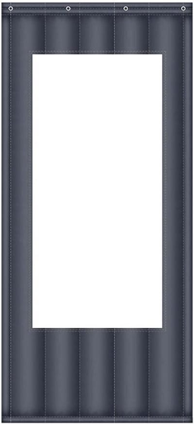 Magnetische Deur - Vliegendeur Isolatie - Buiten Binnen - Automatische Sluiting - 110x220cm - Zwart