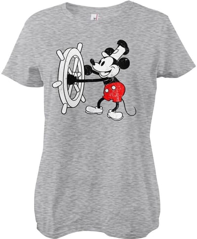 Hybris Dames-T-shirt Steamboat Willie Girly Tee HY-5-SBW001-H70-7