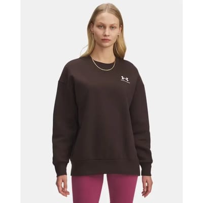 Under Armour Damen Sweatshirt Icon Fleece Os Crew 1379475 Brown 246-XL