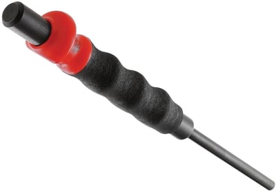Splinter driver - Met handvat - Precisiewerk - Geharde slagkop - 190 mm - Rood