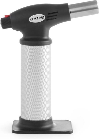 Crème-brûlée brander gas navulbaar automatısch onsteking keukenbrander flambeerbrander - butaangas - 145x(H)190mm