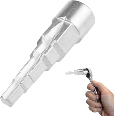 Universele Trapsleutel - Radiator Sleutel - Verwarming Onderhoud - 5 Maten Inclusief - 1/2 Inch Aandrijving - Zilver