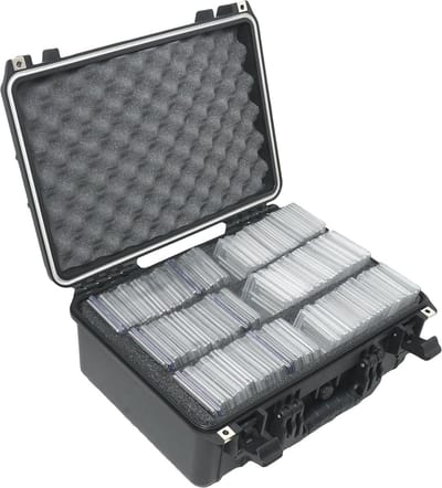 Case Club 207 Graded Card Slab Carrying Bag - Slotted Storage Fits PSA/BGS/FGS/& More Graded Plates - Sport/Trading Collector Box for MTG/Baseball - Travel Holder for Plates /Sleeves/Loose Cards