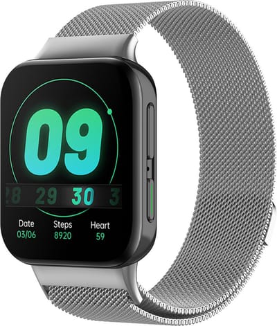 Milanees Smartwatch bandje - Geschikt voor Oppo Watch Milanese band - zilver - Strap-it Horlogeband / Polsband / Armband - Oppo 41mm