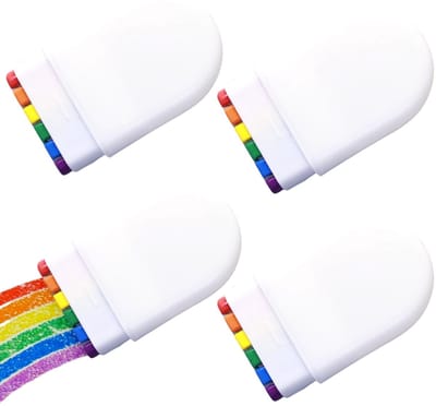 4 stuks - Regenboog gezichtsverfset - Gezichtsverfstokjes - Regenboog make-up - Zes kleuren