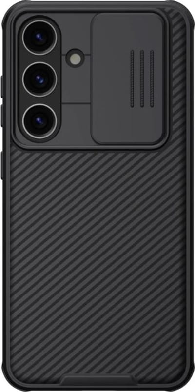 Geschikt voor Nillkin Samsung S24 Plus - CamShield Geschikt voor Mag Hoesje Camera Slider Zwart