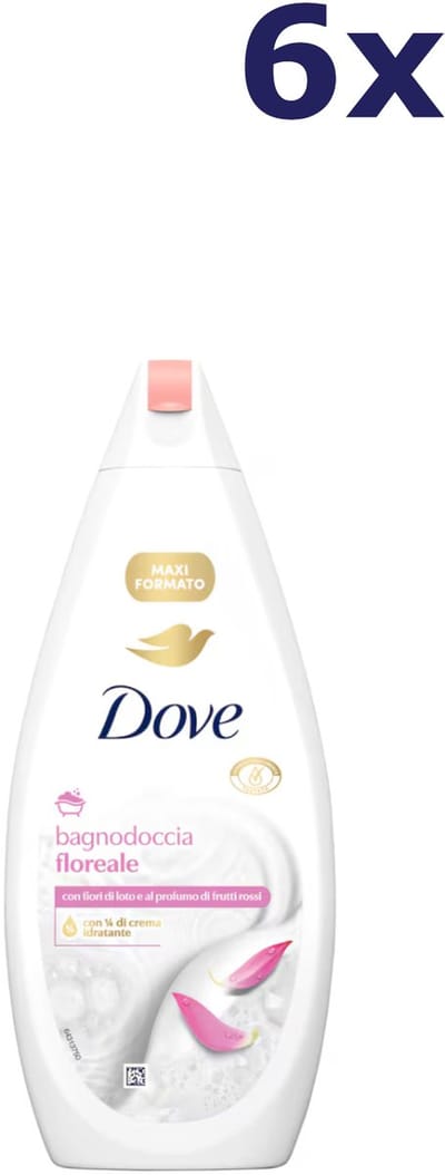 6x Dove douchegel Lotus Bloem 450 ml
