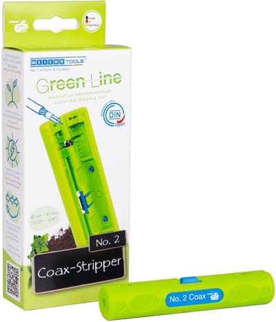WEICON Coax-Stripper No. 2 Green Line – groen – 4,8-7,5 mm