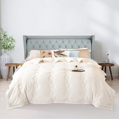Luxe Pluizige Fleece Deken 3-laags Flanel Pluche - Extra Dik & Zacht - Wastbaar Plaid voor Bank en Bed (180x200 cm)