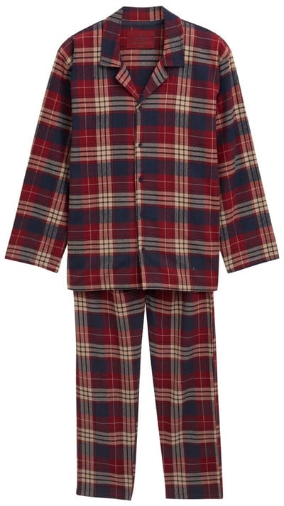 Tom Tailor - Pyjamaset met ruitjespatroon - Maat 54 - red-medium-check