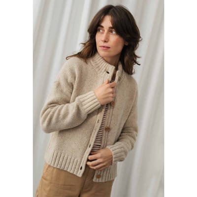 TWOTHIRDS Bangor Knit Beige Größe: M | Longsleeves Outlet | Damen | Braun