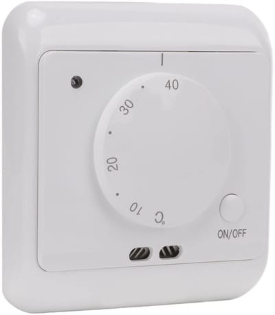 Dailygoody - Mechanische thermostaat - Vloerverwarmingssysteem - Eenvoudig in gebruik - Wit - Huishoudelijke thermostaat - Voor verwarming van ci