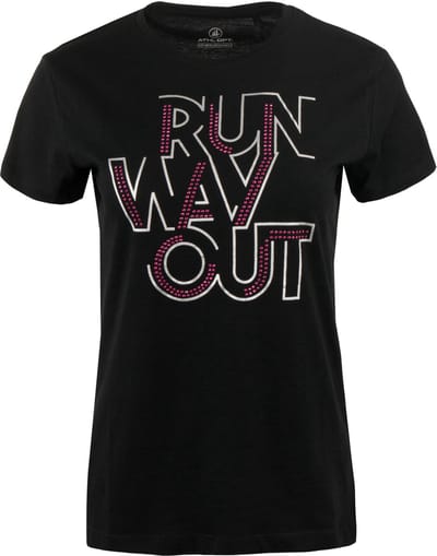 Dames-T-shirt Athl. Dpt Vera Zwart - S