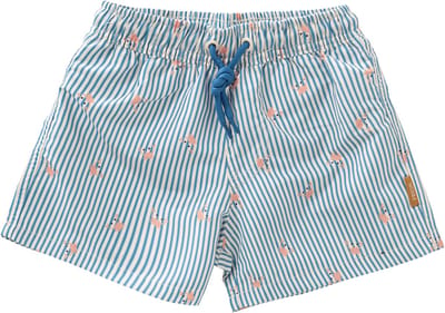 Fresk UV Zwembroek voor Jongens 86 - Sneldrogende Zwemkleding - UV-bescherming UPF 50 - Zwemshort Kinderen - Blauw - Stripes & Crabs