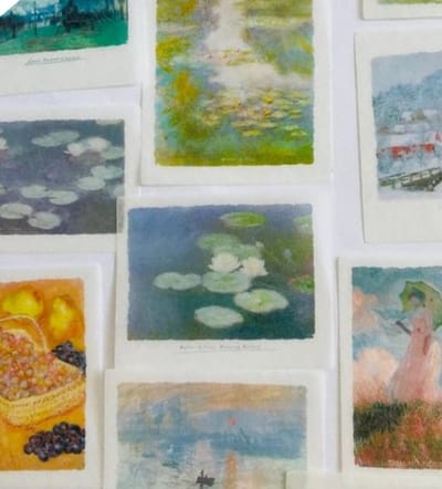 Artistieke Washi Stickers - Vintage stickers - 50 stuks - Washi papier - Bullet Journal Planner Agenda - Monet impression - Scrapbook Bujo Stickers - CHPN