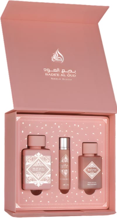 Lattafa Bade'e Al Oud Noble Blush Gift Set - Eau de Parfum
