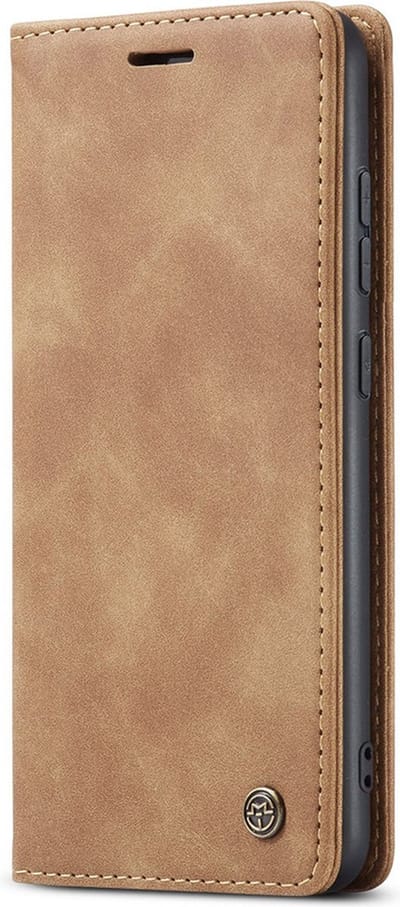 CaseMania Bookcase hoesje geschikt voor Oppo Reno11 F - Effen Cognac - Kunstleer
