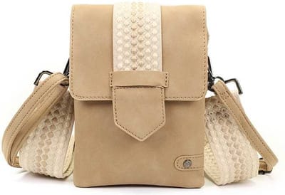 Camel Khaki New Amsterdam schoudertasje crossbody