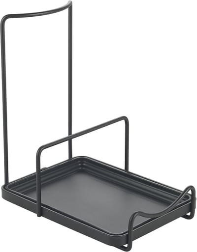 Metaltex - Pannendekselhouder - Keukenrek - Dekselhouder - Keuken Organizer - Zwart