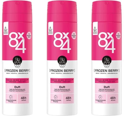 8 x 4 Deo Spray – Nr 15 Frozen Berry - 3 x 150 ml Voordeelverpakking