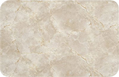 WC mat 60x40 cm - Antislip - Lichtbeige - Marmer - Aders - Toiletmat - Vloermat - Douchemat - Toilet tapijt - Toiletmatten