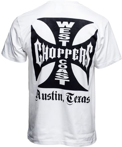WCC West Coast Choppers Heren-T-shirt Og Classic Atx Tee WCCTS0005WT